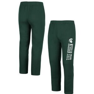 Men's Colosseum Green Michigan State Spartans Fleece Pants Size Medium